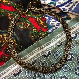 MNG By Mango Gold Choker Necklace